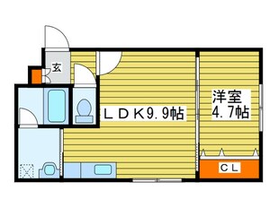 ベルエットＳ17の物件間取画像